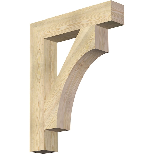 Ekena Millwork Westlake Block Rough Sawn Bracket, Douglas Fir, 6"W x 32"D x 40"H BKT06X32X40WTL05RDF - main